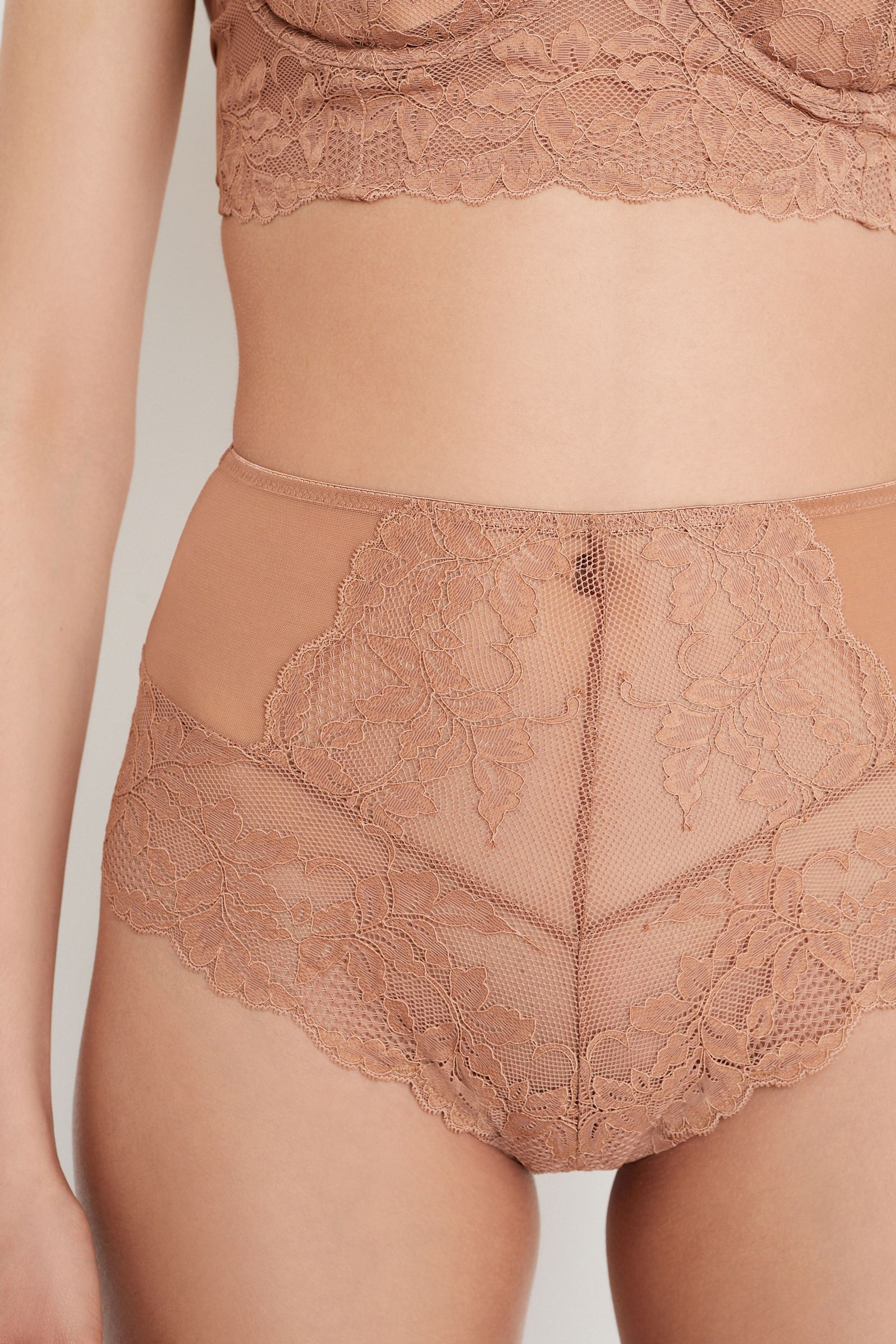 Lace Knickers 2 Pack High Rise