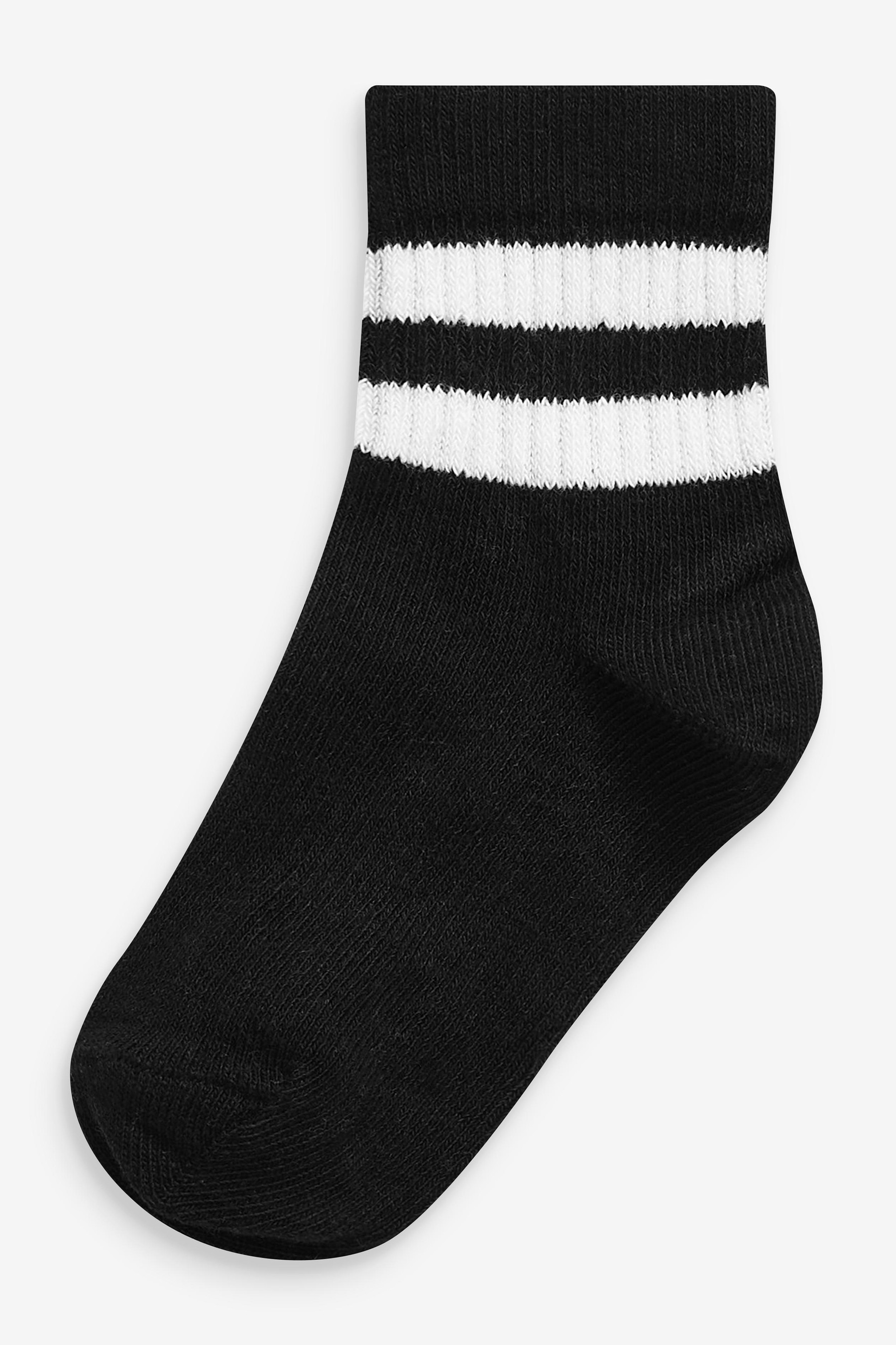 5 Pack Cotton Rich Ribbed Socks