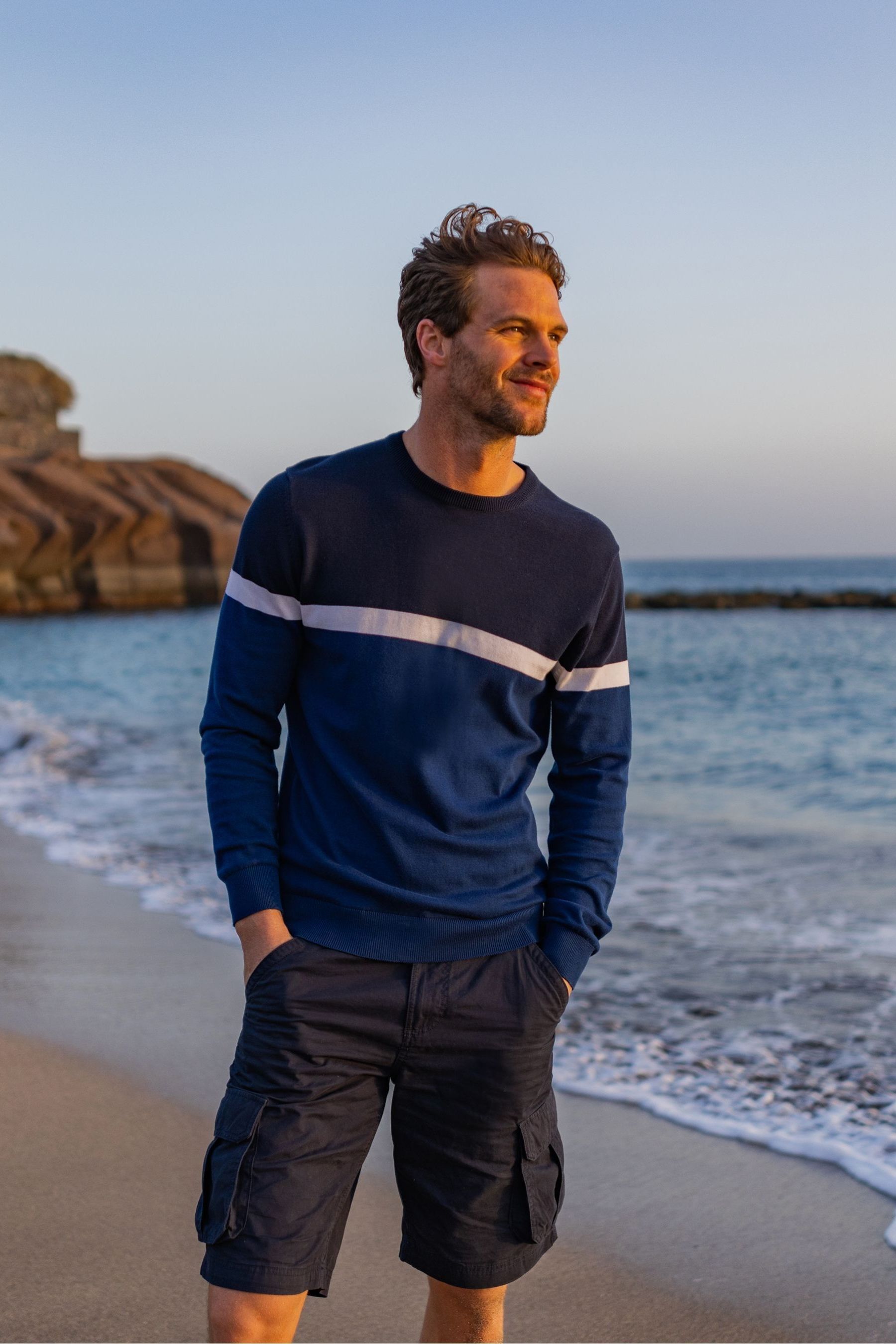 Tog 24 Blue Davison Crew Neck Jumper