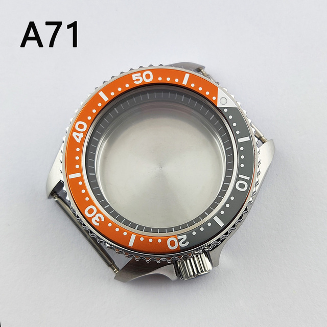 41.5mm NH35 NH36 case, watch accessories, stainless steel plated sapphire glass suitable for NH35 NH36 movement