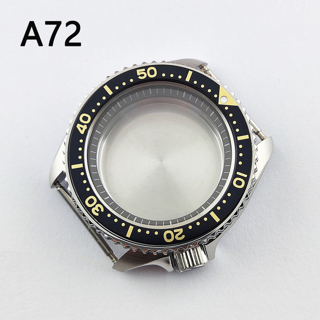 41.5mm NH35 NH36 case, watch accessories, stainless steel plated sapphire glass suitable for NH35 NH36 movement