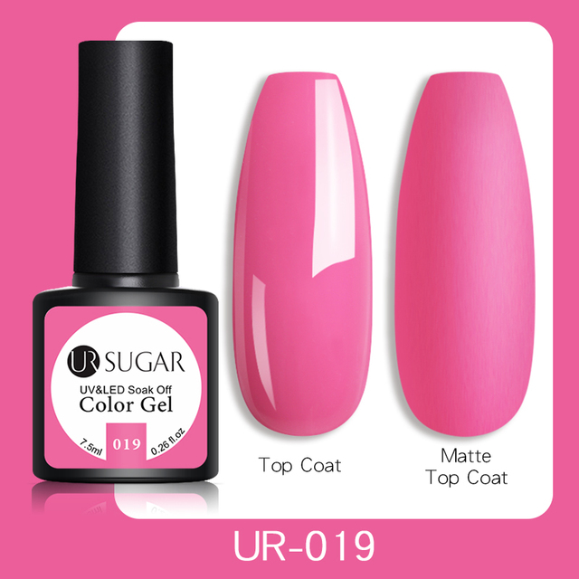 ur sugar 7.5ml gel nail polish nail color soak off uv gel varnish semi permanent uv gel nail art varnish base top coat