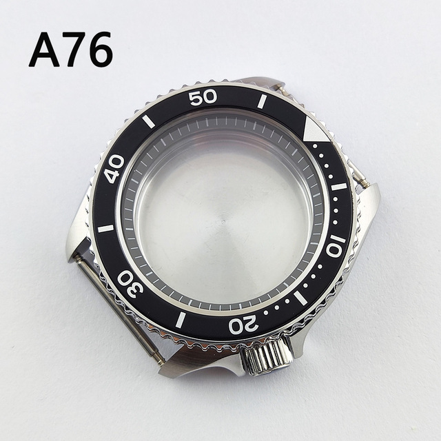 41.5mm NH35 NH36 case, watch accessories, stainless steel plated sapphire glass suitable for NH35 NH36 movement