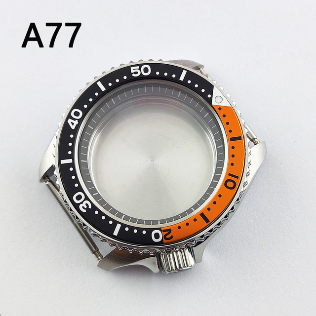 41.5mm NH35 NH36 case, watch accessories, stainless steel plated sapphire glass suitable for NH35 NH36 movement