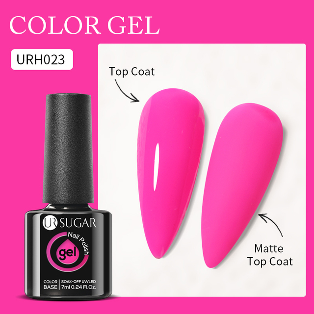 UR SUGAR 7ml Nude Pink Color Gel Nail Polish Glass Bottle Spring Summer UV LED Gel Varnish Manicure Semi Permanent Nail Art