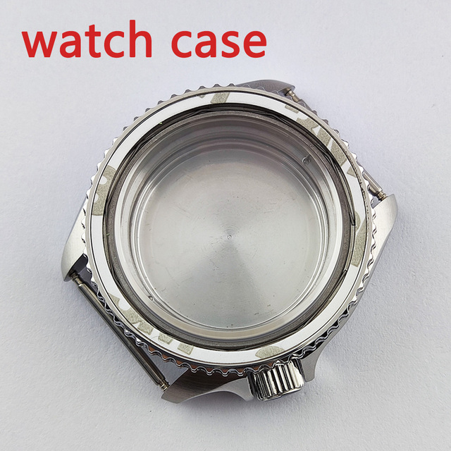 41.5mm NH35 NH36 case, watch accessories, stainless steel plated sapphire glass suitable for NH35 NH36 movement