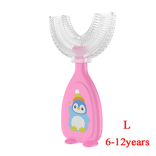 360 Degree Baby Toothbrush U Shape Baby Toothbrush Soft Silicone Toothbrush For Baby Teeth Cleaning Oral Care