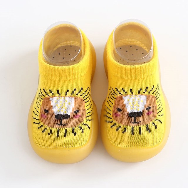 Baby sock shoes anti-skid spring autumn cartoon animal breathable shoes baby girl baby boy soft TPE sole baby boy casual shoes