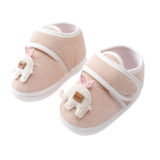 Baywell Newborn Baby Boys Girls Crib Sneakers Soft Anti-Slip Sole Toddler Warm Fluffy Casual Shoes Cartoon First Walker 0-18M