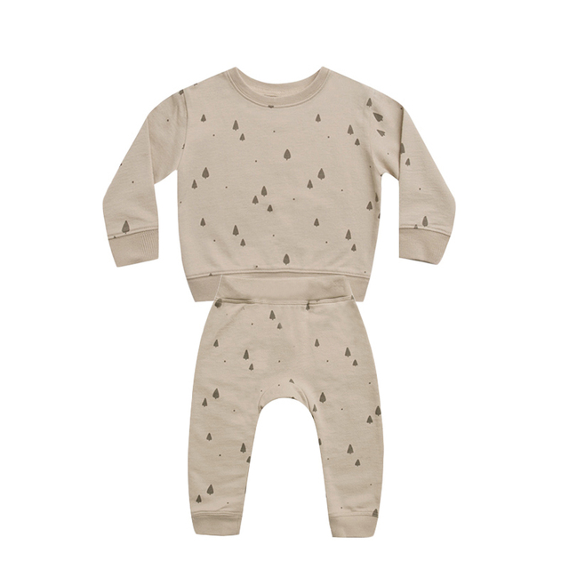 Fashion Baby Clothes Set Spring Baby Boy Girl Casual Tops Loose Sweater Trousers 2pcs Newborn Baby Boy Clothes Outfits