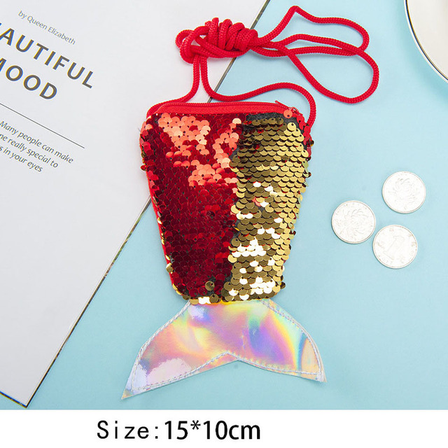 Girls Little Mermaid Party Accessories Necklace Ring Earrings Bracelet Kids Toy Birthday Gift Magic Embroidery Shoulder Bag Headband