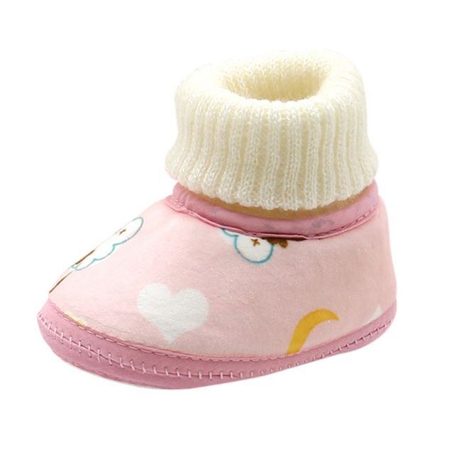 Newborn Super Warm Winter Boots Toddler Girls Princess Boots Winter First Step Boots Soft Sole Baby Toddler Shoes