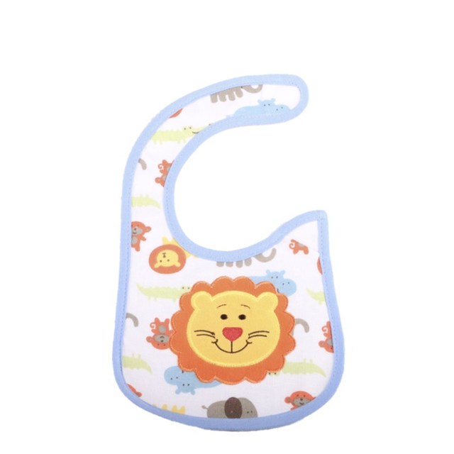 10pcs Baby Bibs Cotton Cute Cartoon Pattern Baby Waterproof Saliva Towel Fit 0-3 Years