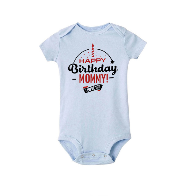 2021 Funny Happy Father's Day Mother Grandma Grandpa Baby Bodysuit Newborn Boys Girls Summer Short Sleeve Casual Wear