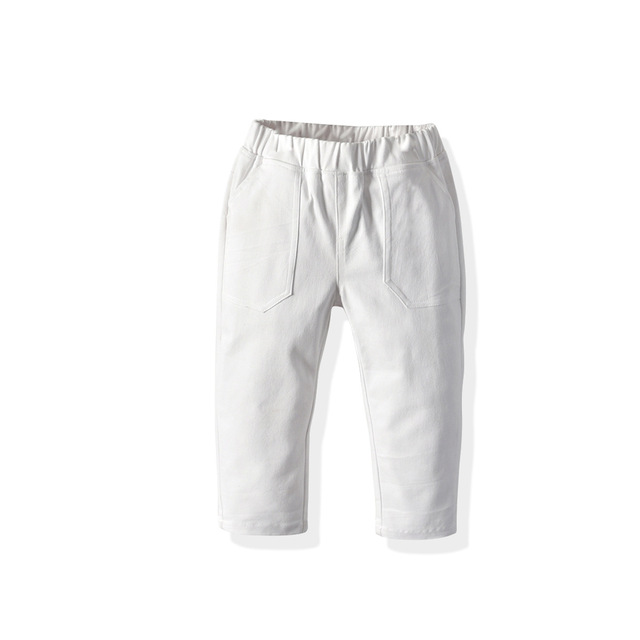 Spring and Autumn Baby Trousers Boys Cotton Trousers for Baby Boys Thin White Black Baby Pants Casual Clothes Boys Pants