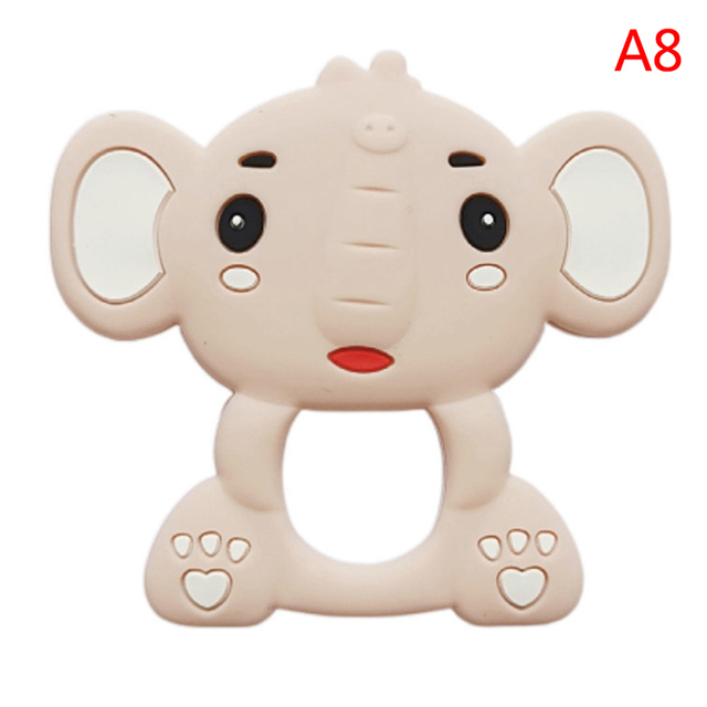 Baby Silicone Teether Christmas Tree Sika Deer Baby Fidget Toys Snowflake Pacifier Chain Food Grade Silicone Baby Accessories