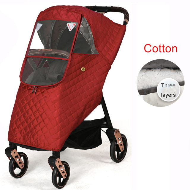 Universal Waterproof Winter Thicken Rain Cover Wind Dust Shield Full Raincoat For Baby Stroller Accessories Cane Pushchair Suit