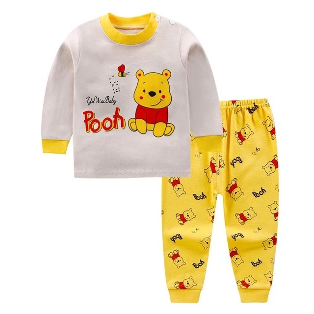 2021 New Winter Baby Clothes Suit Cotton Newborn Baby Boy Girl Clothes 2pcs Toddler Pajamas Unisex Children Clothing Suit 0-2Y