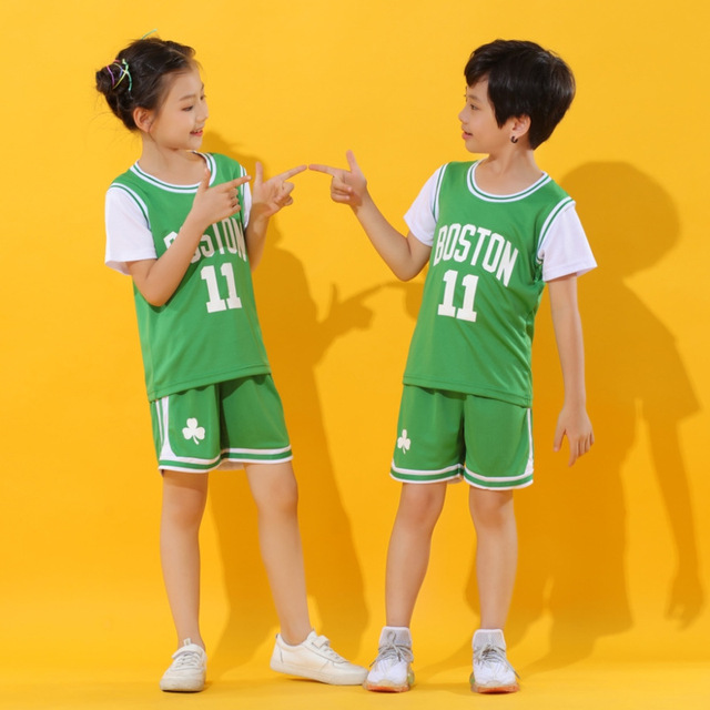 Baby boy basketball uniform outdoor sportswear 3-12 years old girls youth short suit summer children designer clothes set