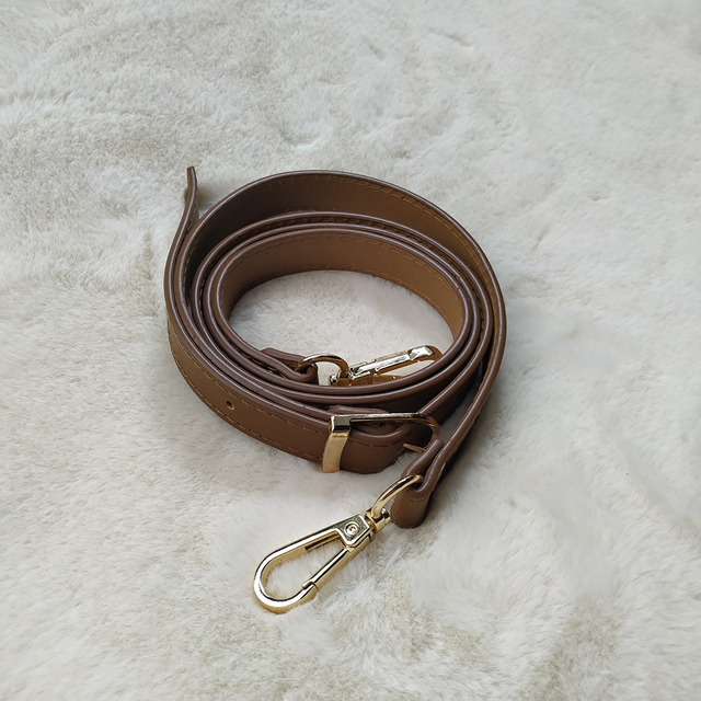 High Quality Leather Bag Strap Adjustable Chic Long Belt Detachable Handle Replacement Metal Buckle Crossbody Bag Accessories