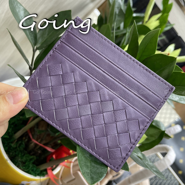 Go Go 100% Leather Credit Card Ultra-thin Brand Business Card Multiple Card Slots Simple Fashion Women Card Bag