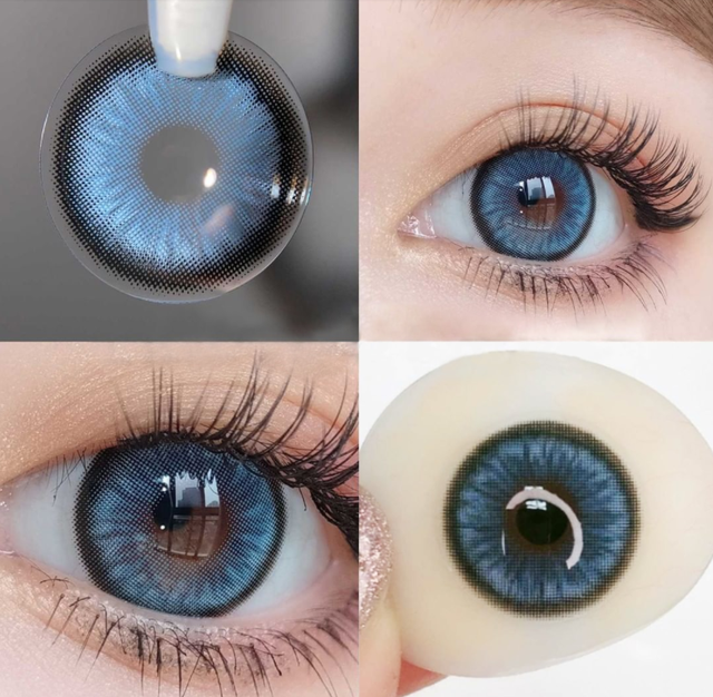 Myopia Degree Contact Lens Big Black Eyes Colored Contact Lenses Prescription Contact Lenses Natural Cosmetics Dioptra Eye Yearly Use 2pcs/pair