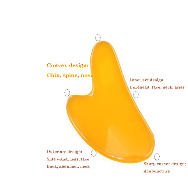 Guasha Facial Massage Massag Resin Beeswax Gua Sha Imitation Jade Board Acupoint Eye Care Massager Spa Tool Visage Massage