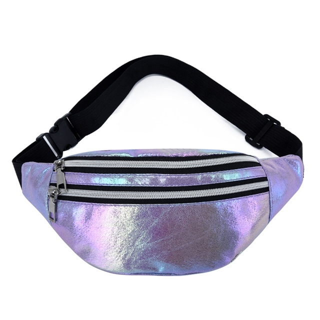 Women Transparent Waist Fanny Pack Belt Bag Travel Hip Bum Wallet Small Chest Phone Pouch