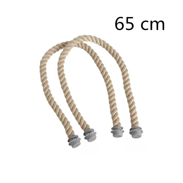 45cm/50cm/65cm/75cm cotton and hemp rope bag handles for obag bag handles accessories use