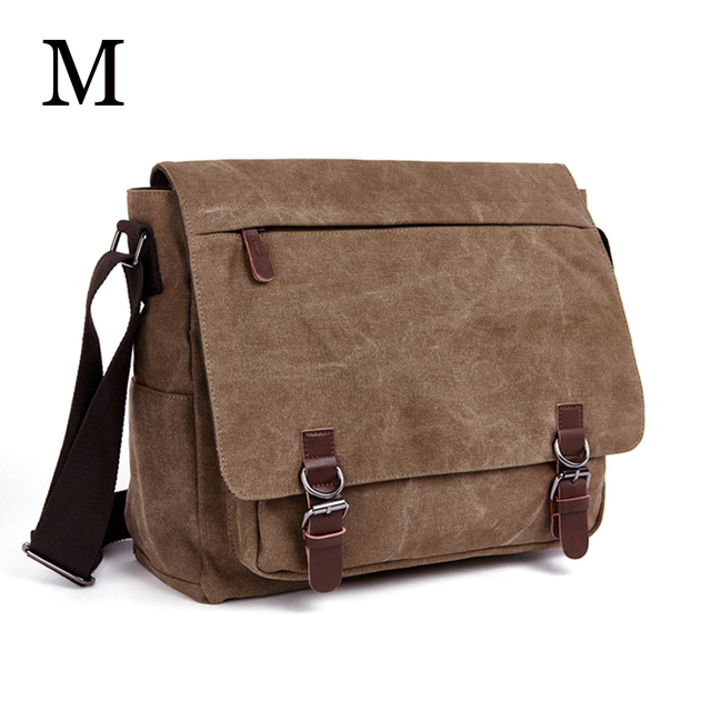 MARKROYAL - Men's Canvas Shoulder Bag, High Quality Laptop Shoulder Bag