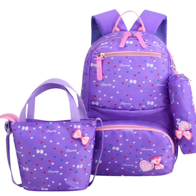 3pcs/set Printing School Bags Backpacks Schoolbag Fashion Kids Lovely Backpack for Children School Bag for Girls School Bag Student Mochila