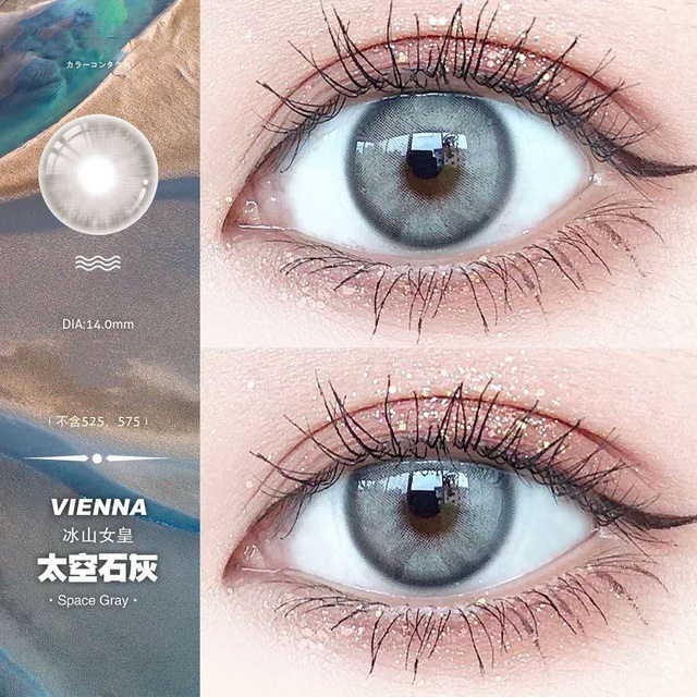 Bio-essence 1 Pair Colored Contact Lenses For Eyes Blue Lens Pink Eye Lenses Fashion Lenses Makeup Beauty Eyes Delicious Contact