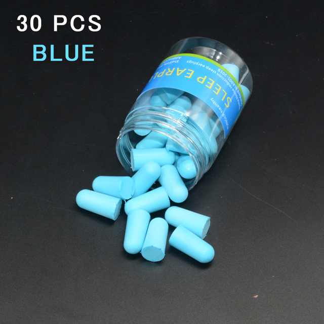 30/60pcs Anti-Snore Sleeping Earplugs Anti-noise Anti-noise Earplugs Soft Earplugs Set Tapones Oido Ruido Earplugs