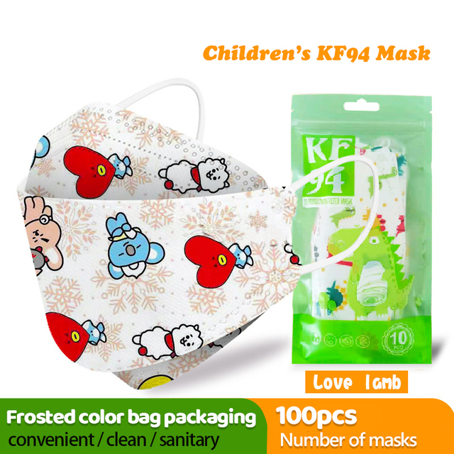 Cartoon Approval FFP2 Masque 4-layer Anti Dust Filter Reusable Protective Mascarillas kf94 Approved Cute Mouth Face Masks Covers