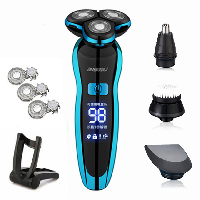 Electric Razor Electric Shaver Rechargeable Shaver For Men Beard Shaving Wet Dry Dual Use Water Proof Fast Shipping