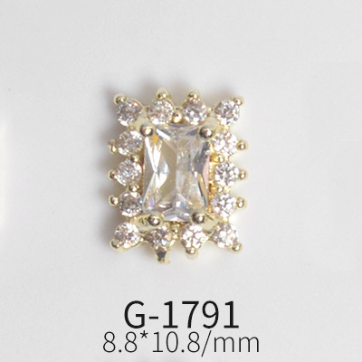 Japanese Zircon Nail Art Color Zircon Gemstone Jewelry Color Love Zircon True Gold Color Nail Decoration