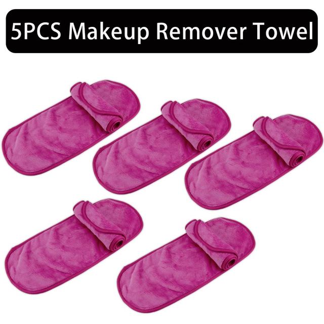 2/5/10pcs Makeup Remover Towel Microfiber Reusable Makeup Cloth Pads Women Face Facial Cleaning Towel Beauty Women Makeup Tools