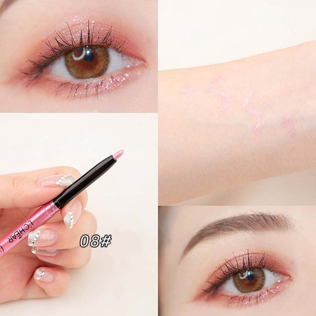 Colorful Eyeliner Women Makeup Tool Glue Pen Cosmetics Beauty Coffee Brown Silk Pen Smoky Waterproof Sweat-proof Do Not Fade