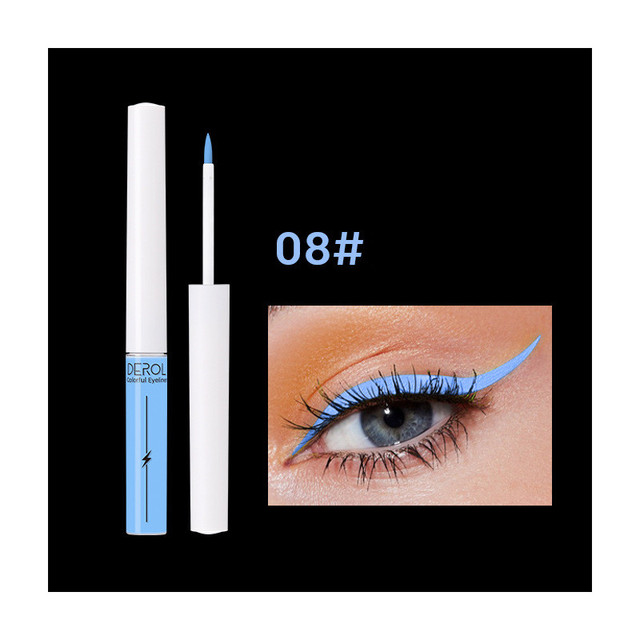 Derol Fluorescent Eyeliner Quick Drying Water Soluble Luminous Liquid Eyeliner Smooth and easy to apply fashion beauty makeup