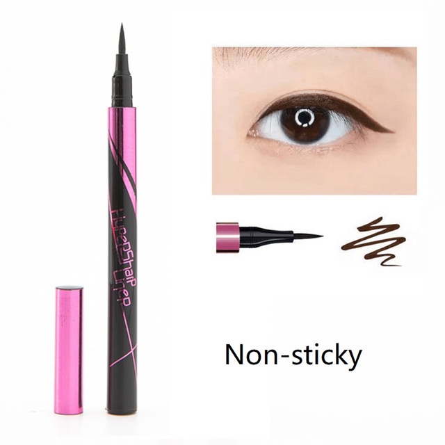 Magic Self Adhesive Eyeliner Pen Glue-Free Magnetic Paste False Eyelashes Waterproof Diamond Bling Black Eye Liner Makeup 1