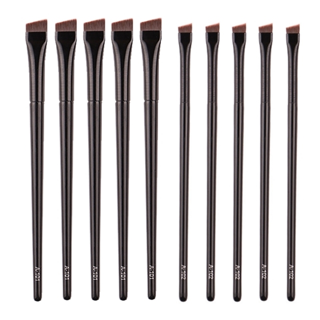 5/10/20/50pcs Eyebrow Contour Makeup Brushes Eyebrow Eyeliner Brush Professional Super Thin Angled Liner Eye Brush Make Up Tools