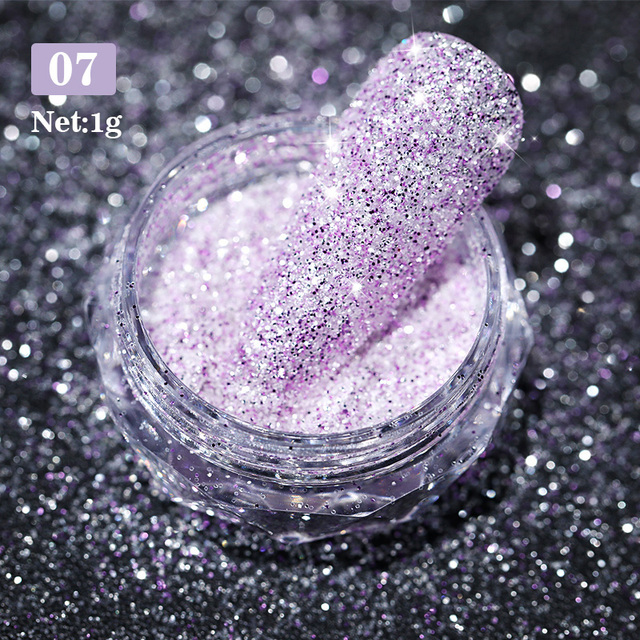 Born Pretty Reflective Glitter Powder Bright Light Shining Nail Chrome Pigment Dust Powder Nail Decoration for Gel Polish