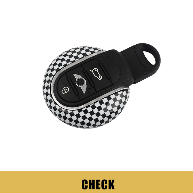 For Mini Cooper Key Case For Car Cover F54 F55 F56 F60 One D S Keychain Union Flag Bulldog JCW Protector Car Styling Accessories