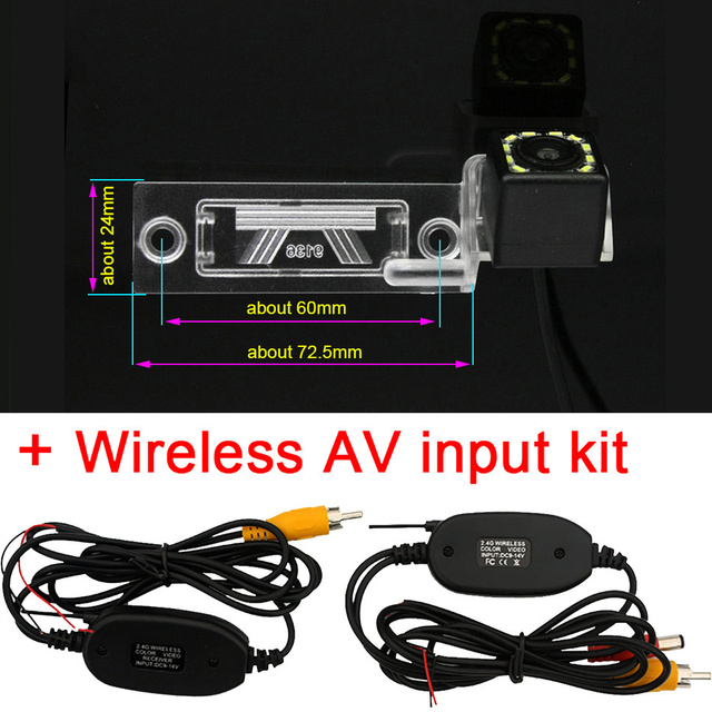 Car Rear View Camera Bracket License Plate Lights Housing For VW Golf MK4 Jetta MK5 Sedan Wagon Passat B5.5 Skoda Superb MK1