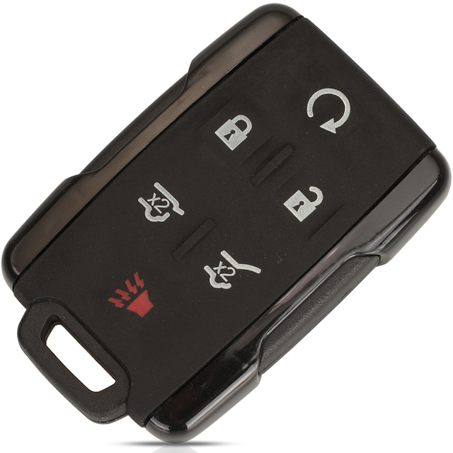 jingyuqin 3/4/5/6BTN Keyless Entry Case For GMC Yukon XL Chevrolet Tahoe Suburban Sierra Silverado Remote Key Case