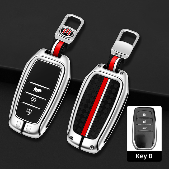 Car Key Case Cover Shell Bag For Toyota 86 Camry Corolla Crown Highlander Rav4 Alphard Villanza Yaris Sienna Prado Harrier