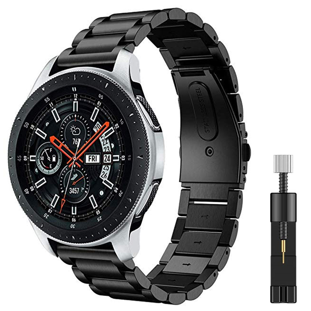 22mm Metal Strap for Samsung Galaxy Watch 3 45mm/Huawei Watch 3 GT3/Amazfit GTR Stainless Steel Strap for 20mm Galaxy Watch 4