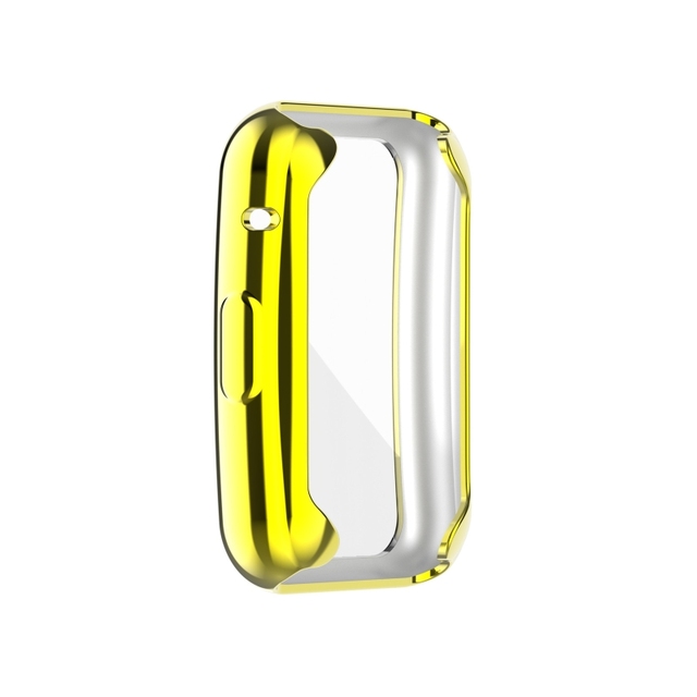 TPU Soft Full Glass Screen Protector Case Shell Edge Frame For Huawei Watch Fit Strap Band Protective Film Strap For-Huawei Fit