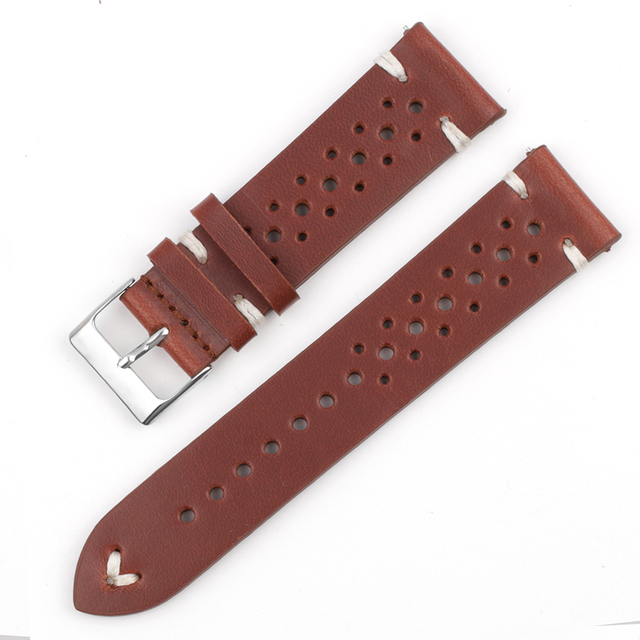 Onthelevel Leather Watch Strap 18mm 20mm 22mm 24mm Gray Color Watch Band Quick Release Watch Straps Replacement