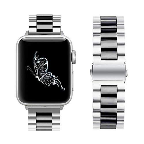 Metal Strap for Apple Watch 7 45mm 41mm Series 6 5 4 SE 44mm 40mm Stainless Steel Bracelet Wristband for iwatch 3 2 1 42mm 38mm